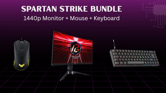 Spartan Strike Gaming Bundle - 1440p 165hz Monitor + Mechanical Keyboard + Mouse